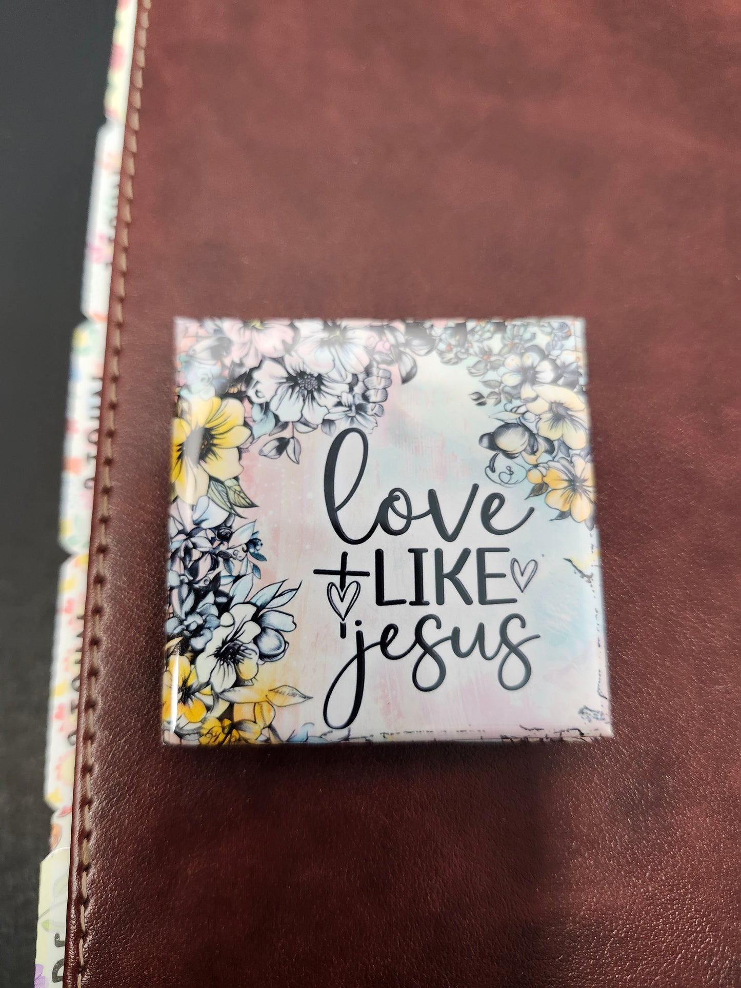 Faith-floral Magnets