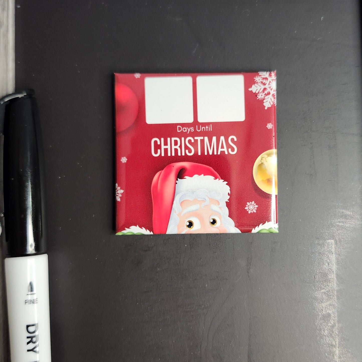 Dry Erase Christmas Countdown Magnet