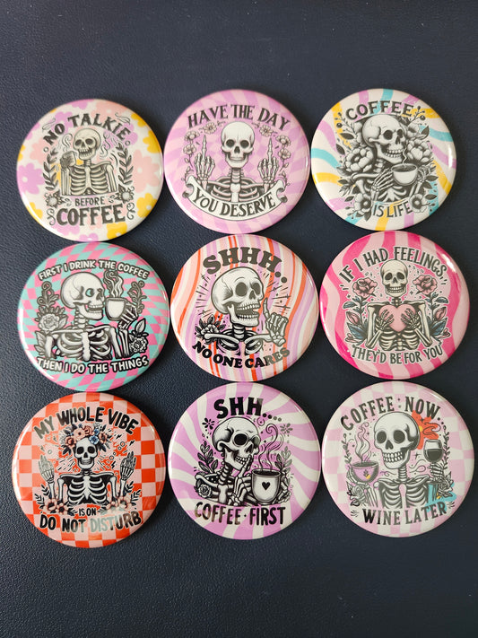 Sarcastic Coffee Lover Round Magnet