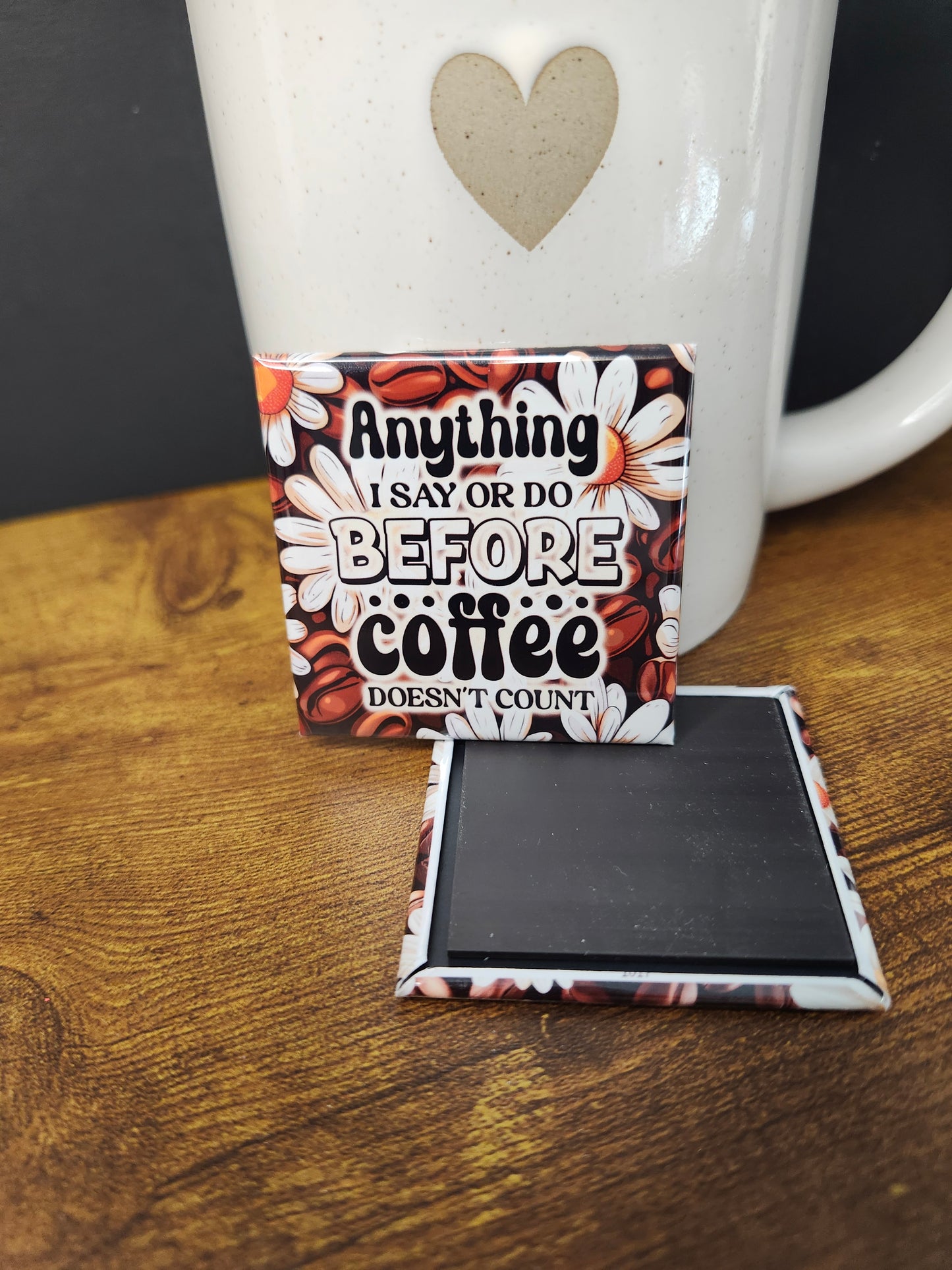 Coffee Lover Square Magnets
