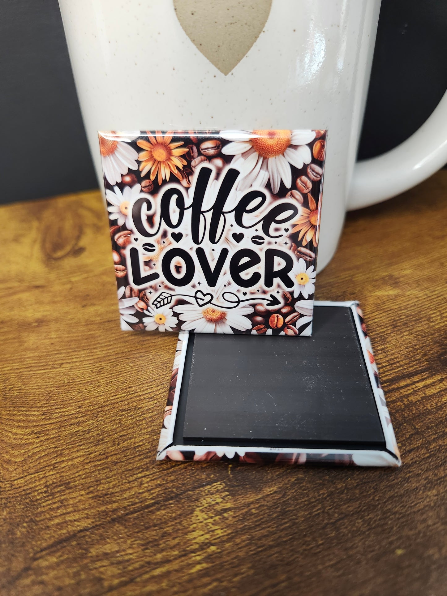 Coffee Lover Square Magnets