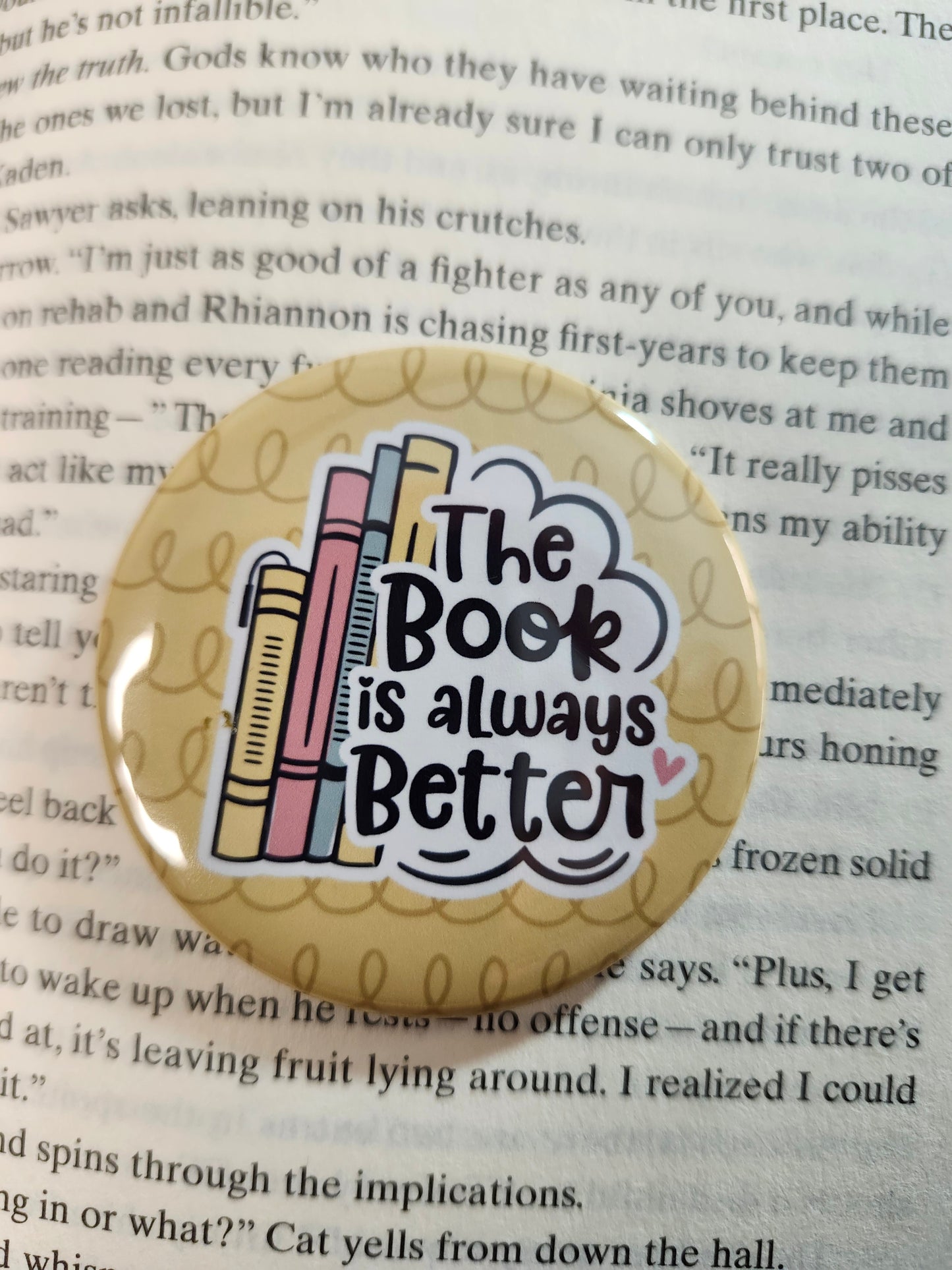 Book Lover Round Magnets