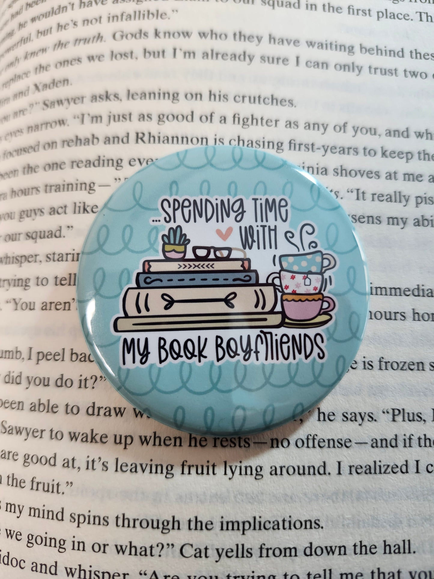 Book Lover Round Magnets