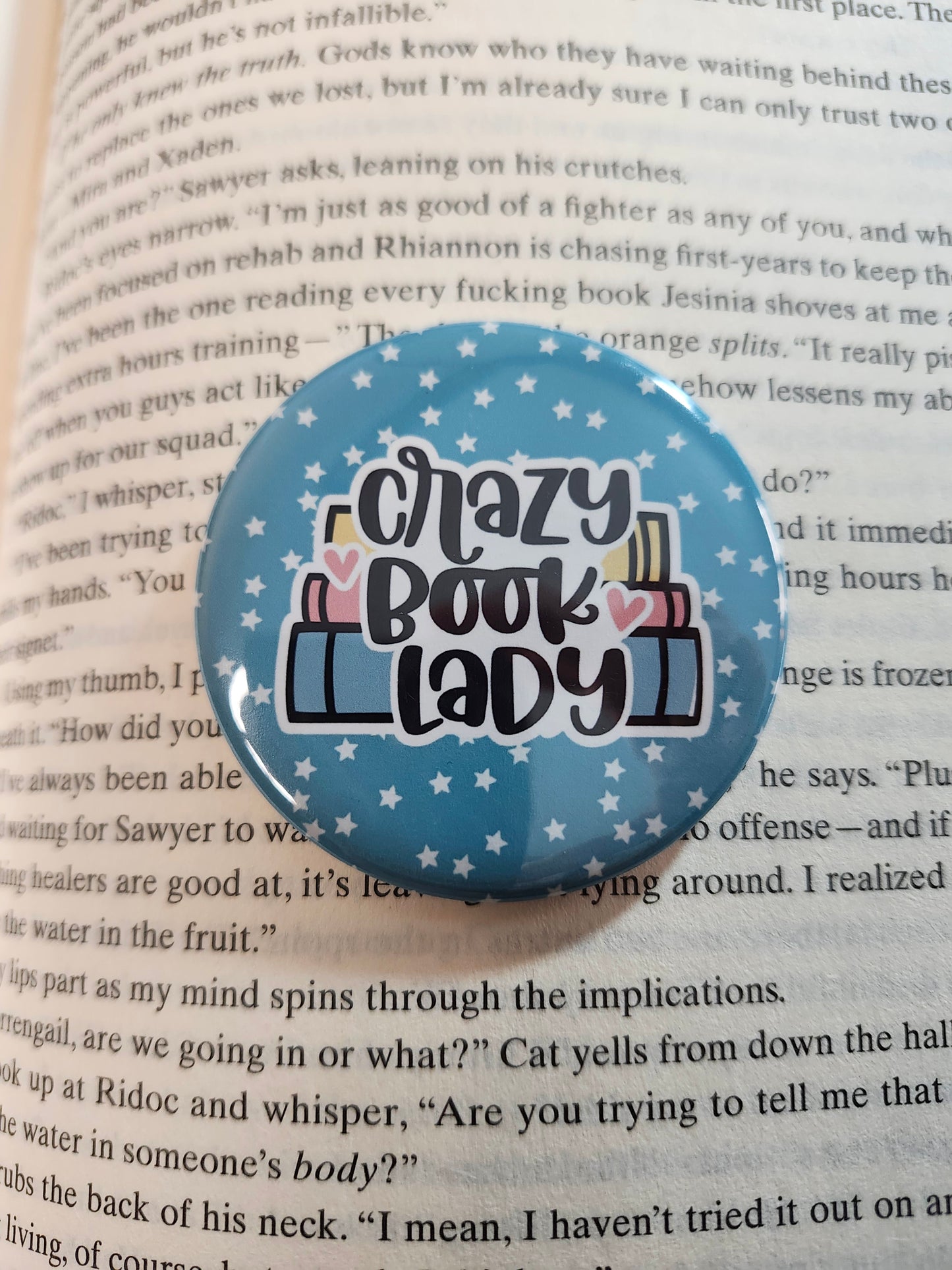 Book Lover Round Magnets