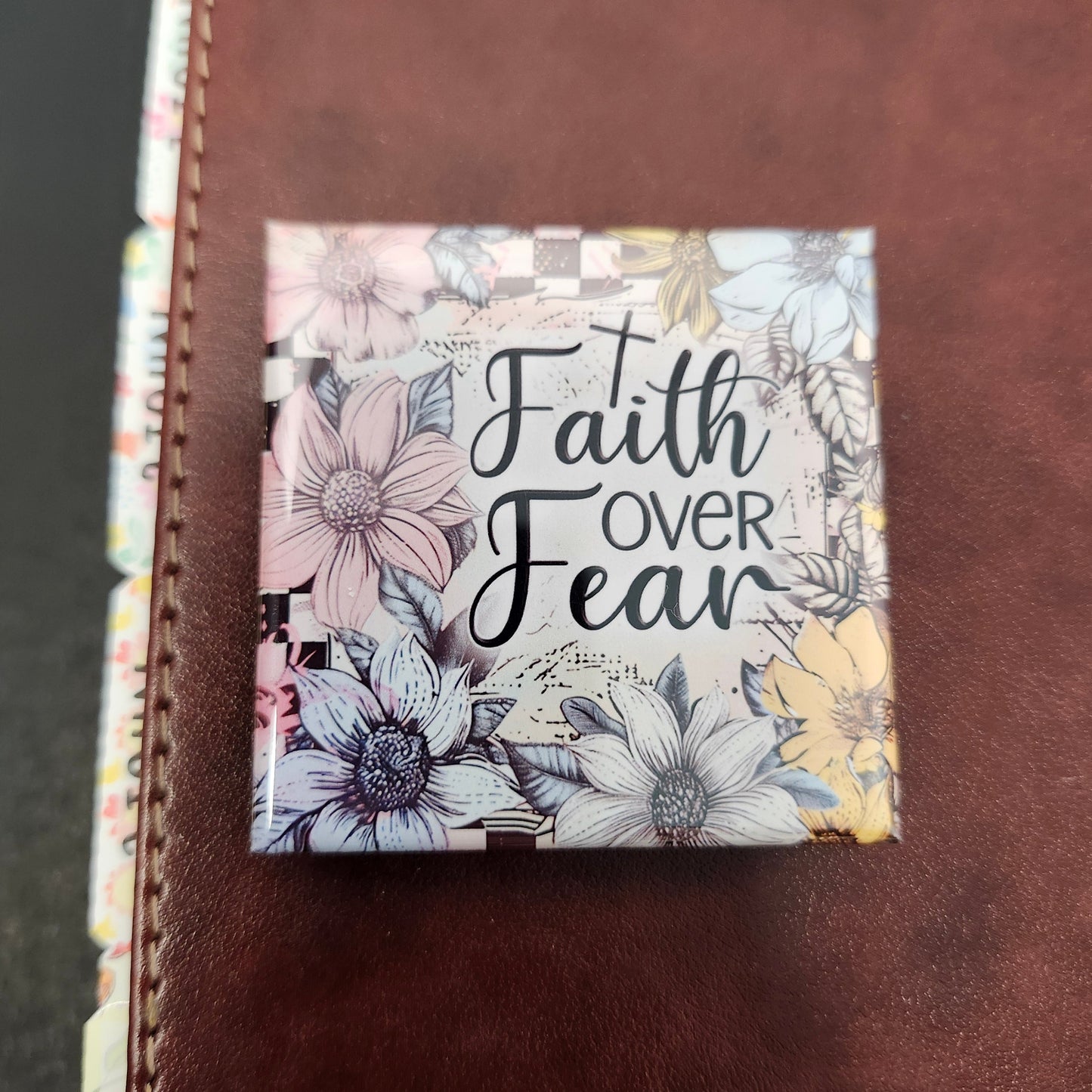 Faith-floral Magnets