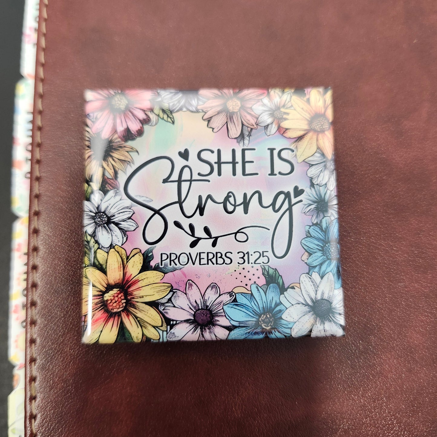 Faith-floral Magnets