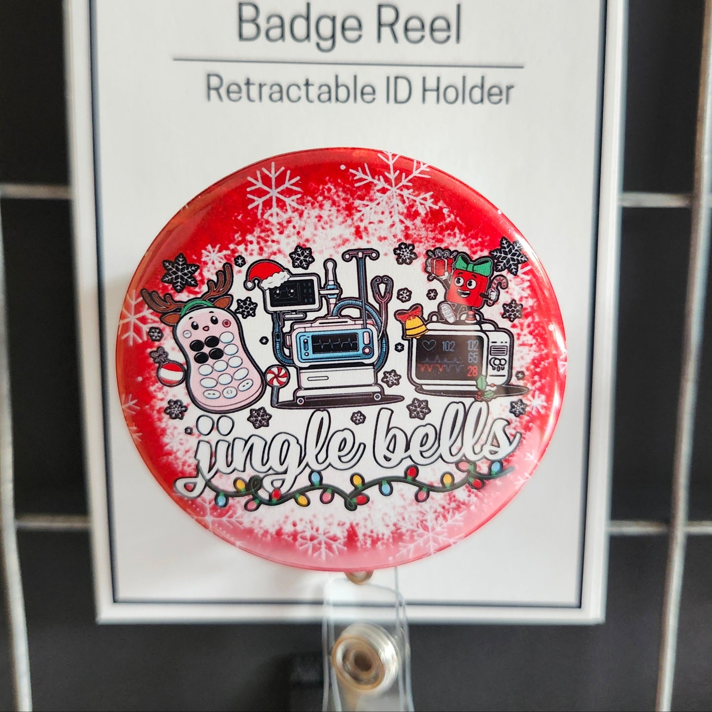 Christmas Badge Reel Toppers (Badge reel sold seperately)