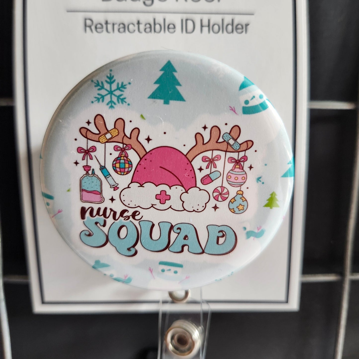Christmas Badge Reel Toppers (Badge reel sold seperately)