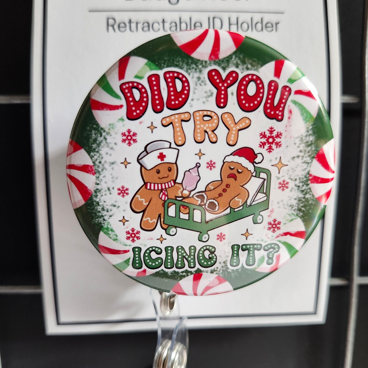Christmas Badge Reel Toppers (Badge reel sold seperately)