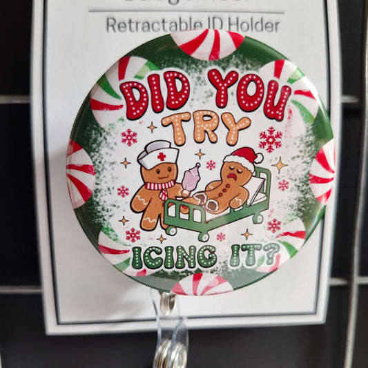Christmas Badge Reel Toppers (Badge reel sold seperately)