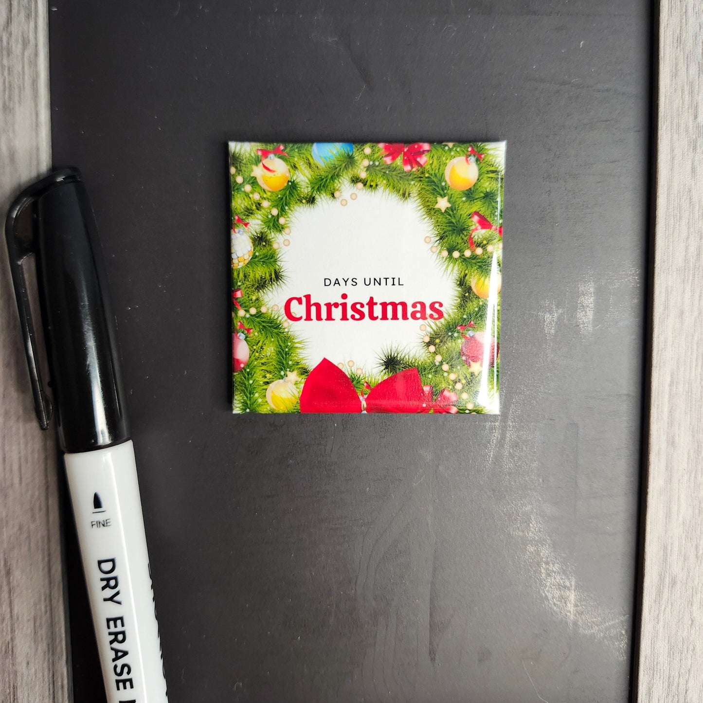 Dry Erase Christmas Countdown Magnet