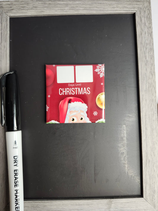 Dry Erase Christmas Countdown Magnet