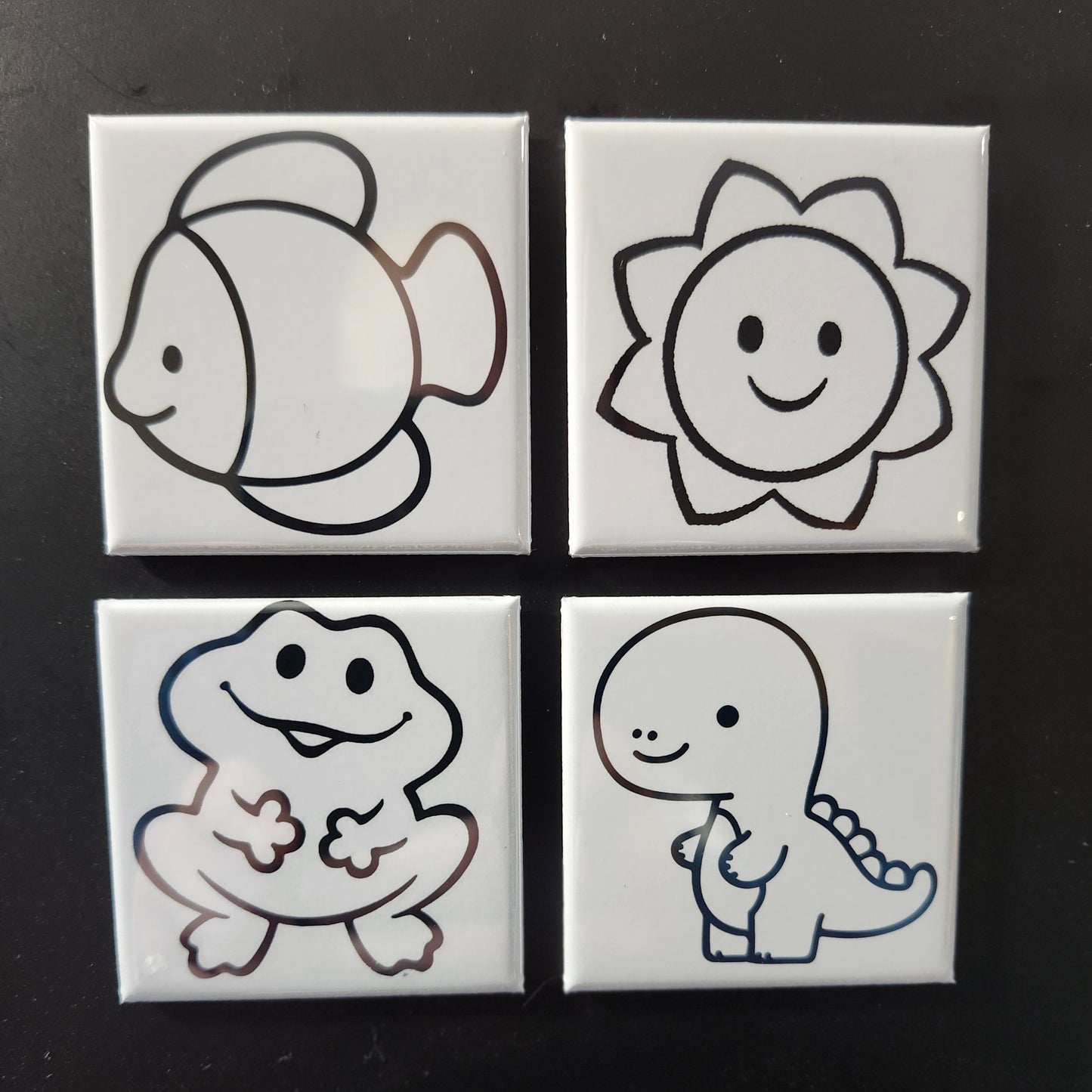 Dry Erase Coloring Magnet Set (Basic)