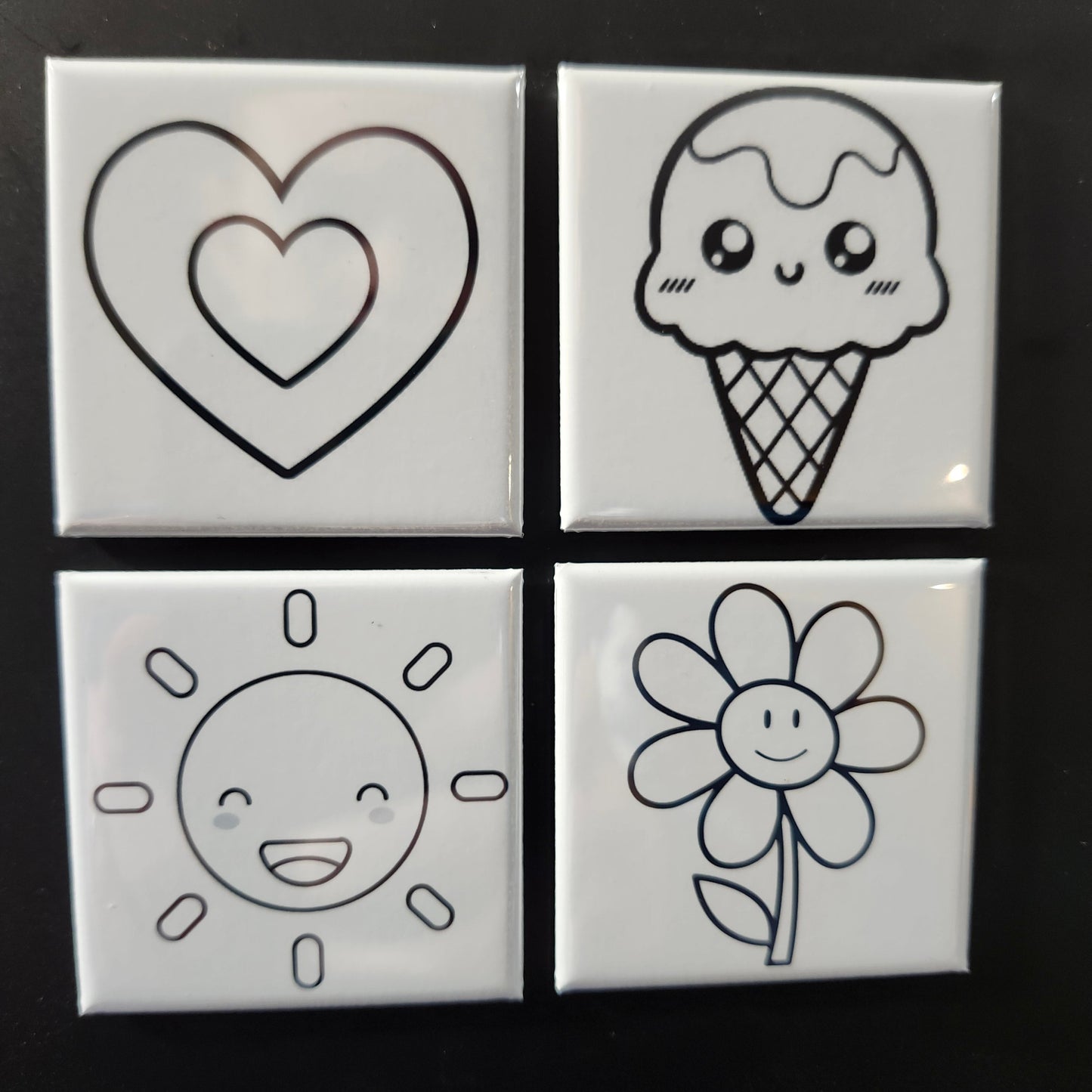 Dry Erase Coloring Magnet Set (Basic)