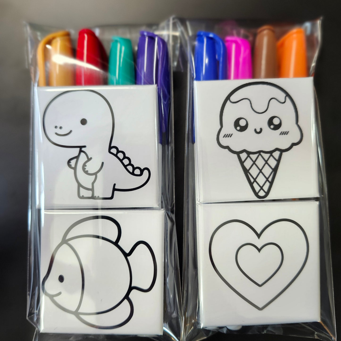 Dry Erase Coloring Magnet Set (Basic)