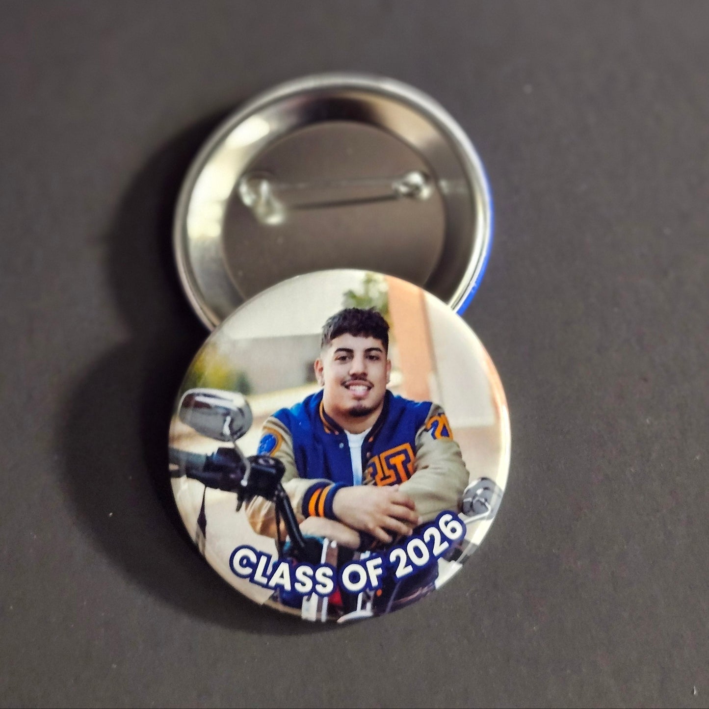 🎓 Custom Graduation Photo Buttons (2.25”)