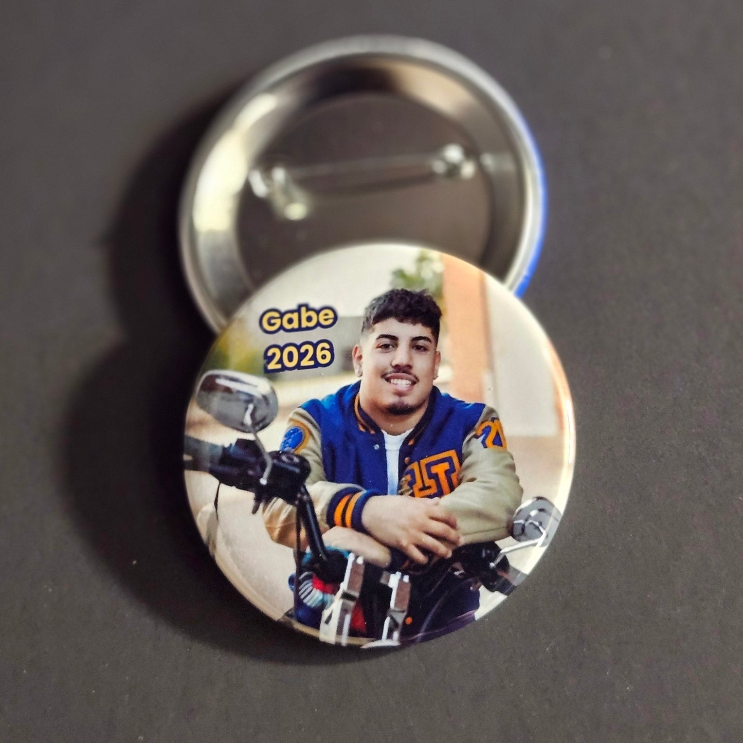 🎓 Custom Graduation Photo Buttons (2.25”)