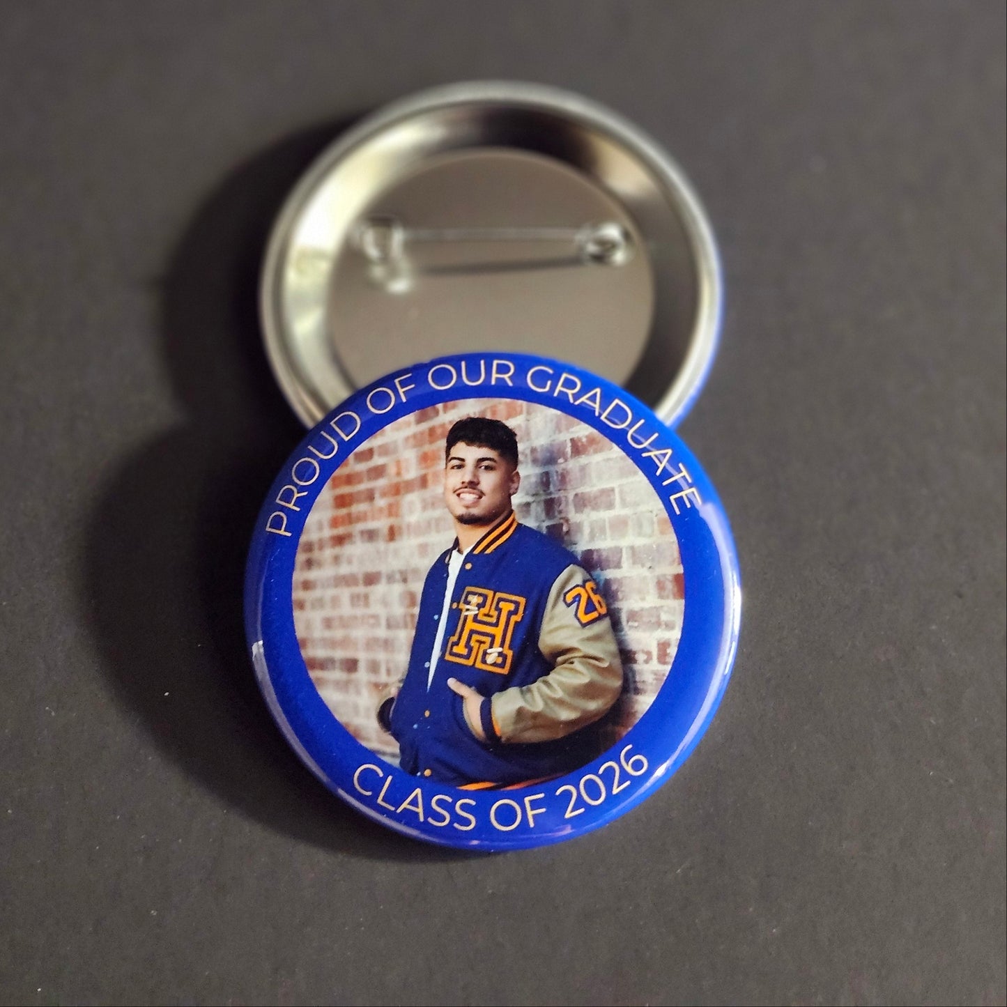 🎓 Custom Graduation Photo Buttons (2.25”)