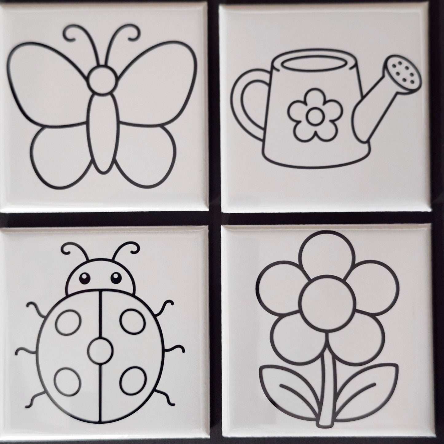 Dry Erase Coloring Magnet Set