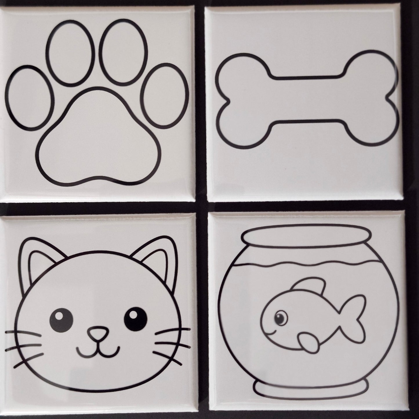 Dry Erase Coloring Magnet Set