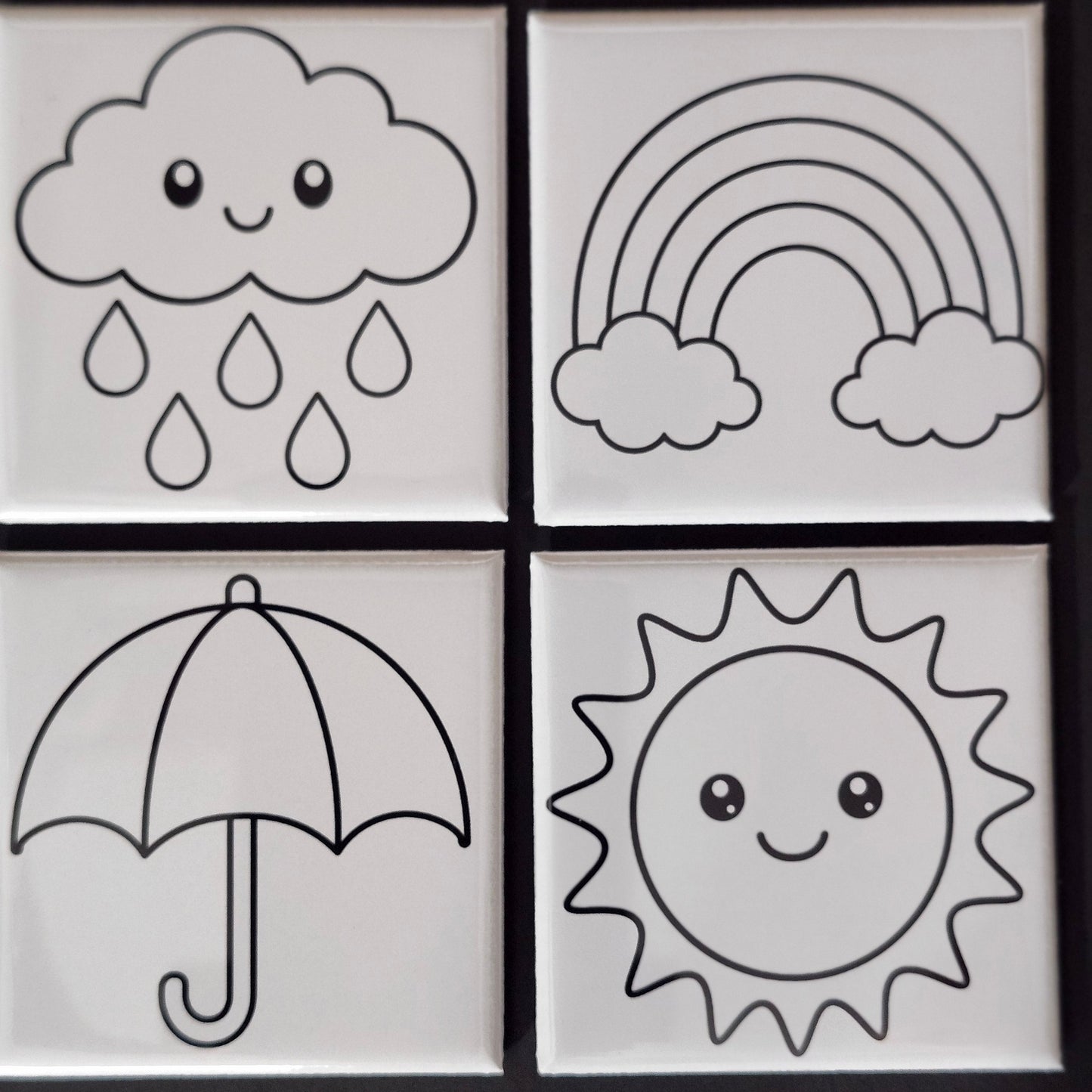 Dry Erase Coloring Magnet Set